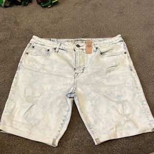 Mens washed shorts